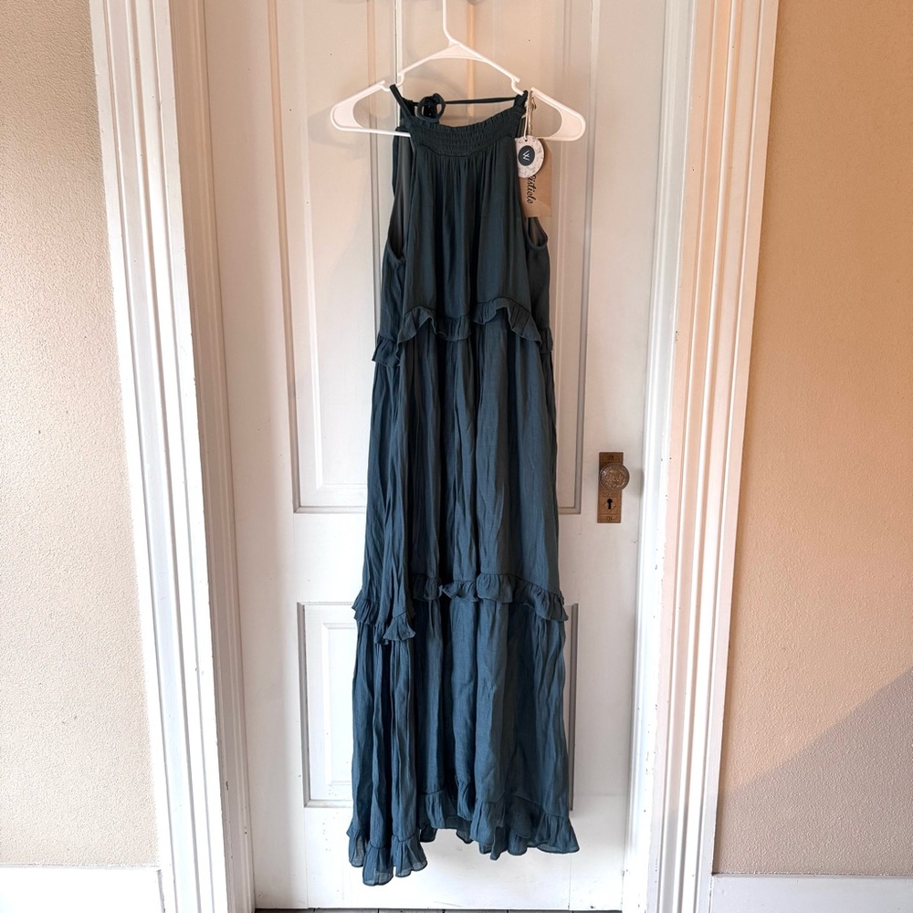 Listicle Deep Teal Maxi Dress